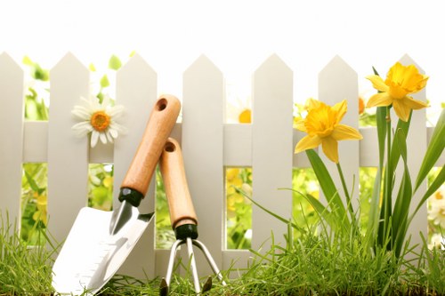 Professional landscapers working in Peckham